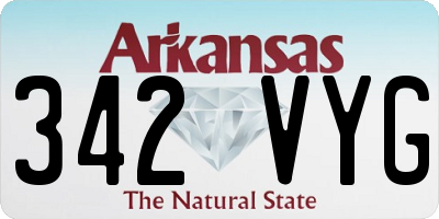 AR license plate 342VYG