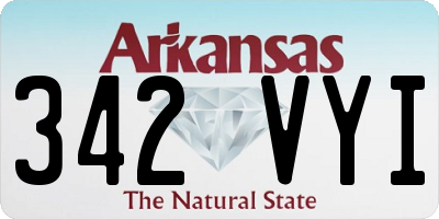 AR license plate 342VYI