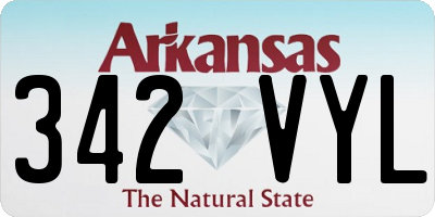 AR license plate 342VYL