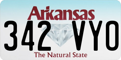 AR license plate 342VYO