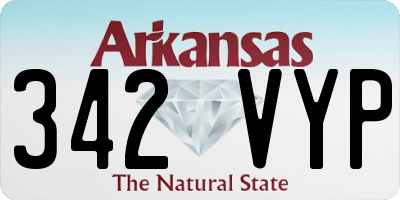 AR license plate 342VYP