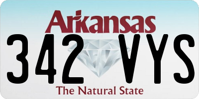 AR license plate 342VYS