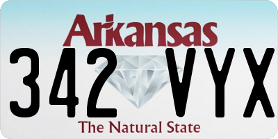 AR license plate 342VYX