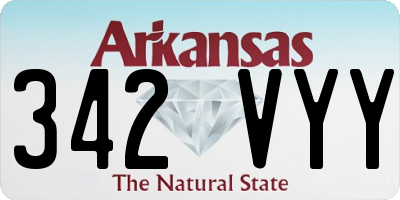 AR license plate 342VYY