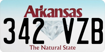 AR license plate 342VZB