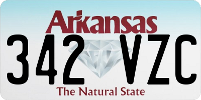 AR license plate 342VZC