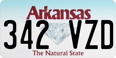 AR license plate 342VZD