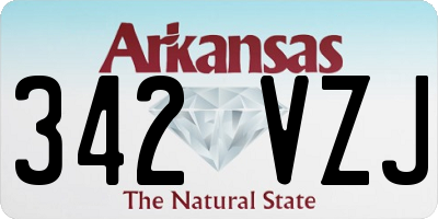 AR license plate 342VZJ