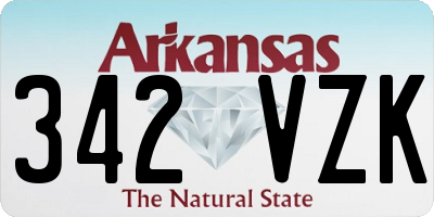 AR license plate 342VZK