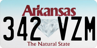 AR license plate 342VZM