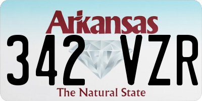 AR license plate 342VZR