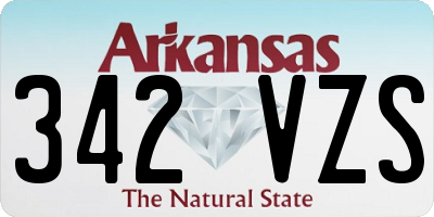 AR license plate 342VZS