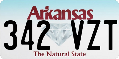 AR license plate 342VZT