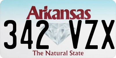 AR license plate 342VZX