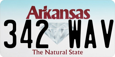 AR license plate 342WAV