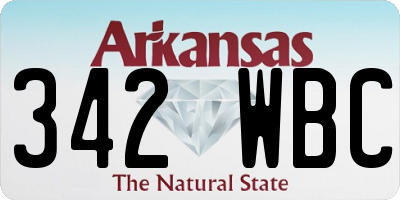 AR license plate 342WBC