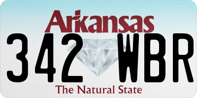 AR license plate 342WBR