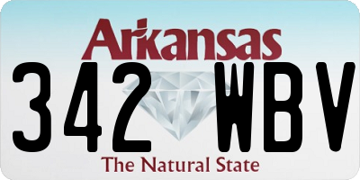 AR license plate 342WBV