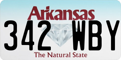 AR license plate 342WBY