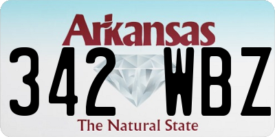 AR license plate 342WBZ