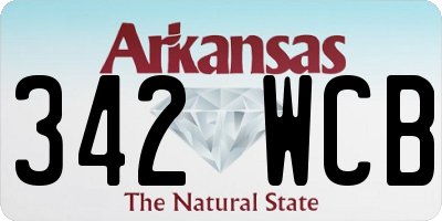 AR license plate 342WCB