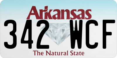 AR license plate 342WCF