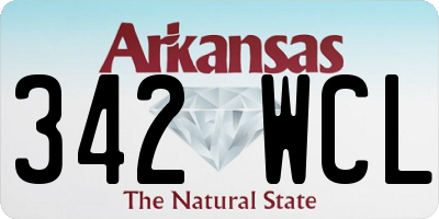 AR license plate 342WCL