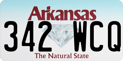 AR license plate 342WCQ