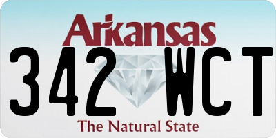 AR license plate 342WCT