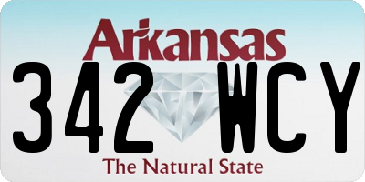 AR license plate 342WCY