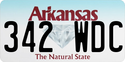 AR license plate 342WDC