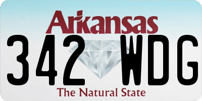 AR license plate 342WDG