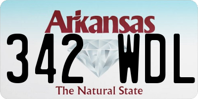 AR license plate 342WDL