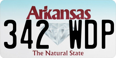 AR license plate 342WDP