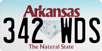 AR license plate 342WDS