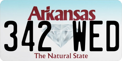 AR license plate 342WED