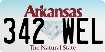 AR license plate 342WEL