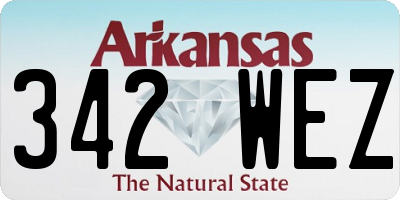 AR license plate 342WEZ