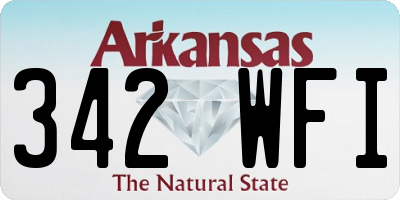AR license plate 342WFI