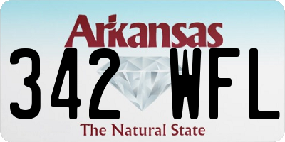 AR license plate 342WFL