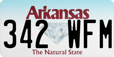 AR license plate 342WFM