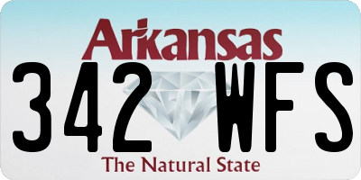 AR license plate 342WFS