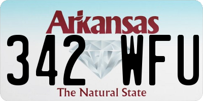 AR license plate 342WFU