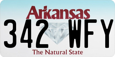 AR license plate 342WFY
