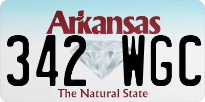 AR license plate 342WGC