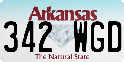 AR license plate 342WGD