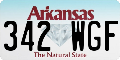 AR license plate 342WGF