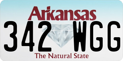 AR license plate 342WGG