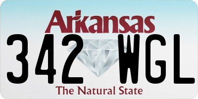 AR license plate 342WGL