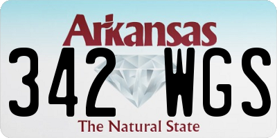AR license plate 342WGS